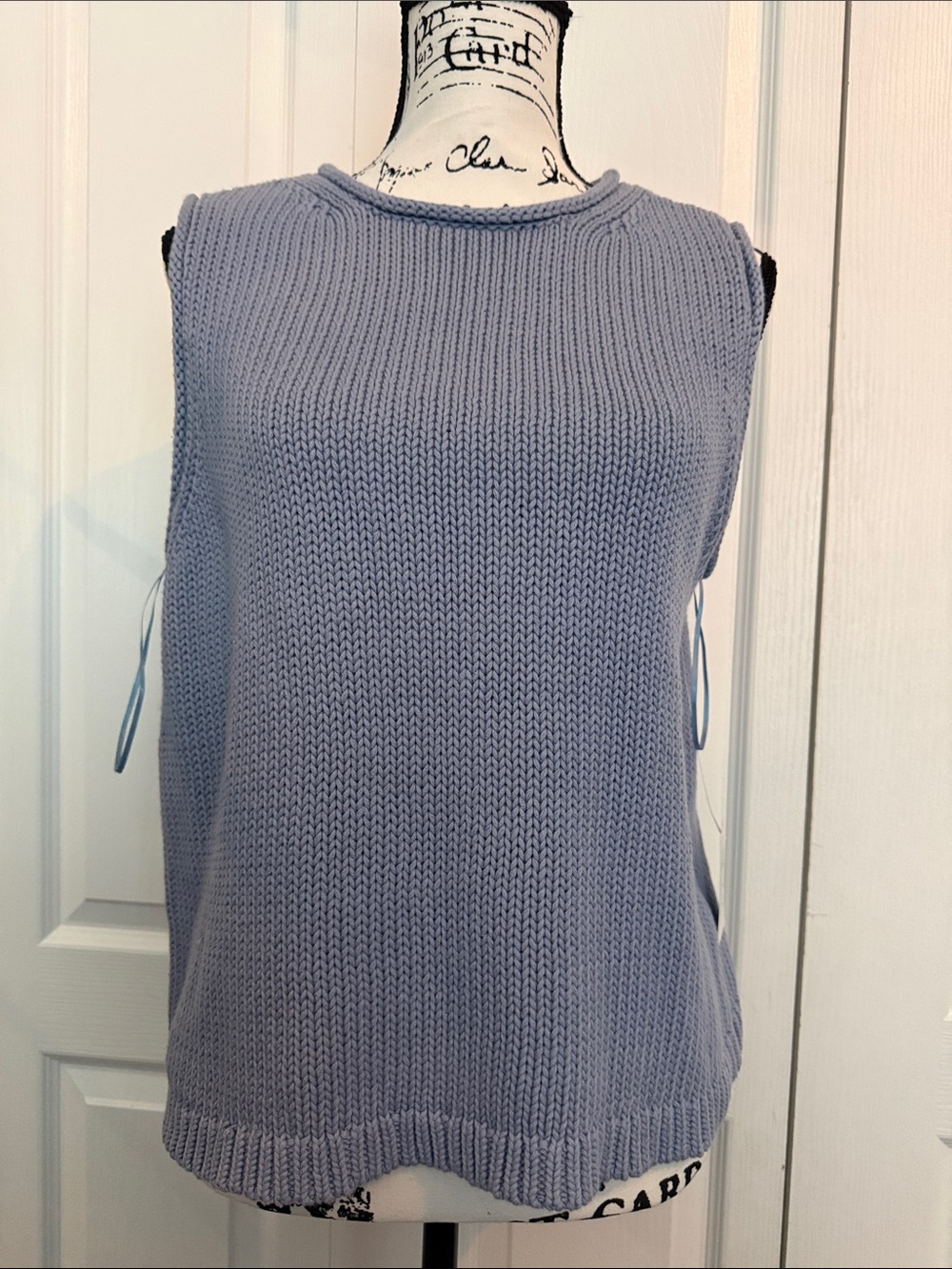 Lucky Brand Sleeveless Knit Tank - Dusty Blue